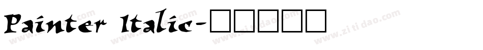 Painter Italic字体转换